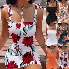Sexy Strap Mini Dress Women Bodycon Cocktail Club Party Dresses
