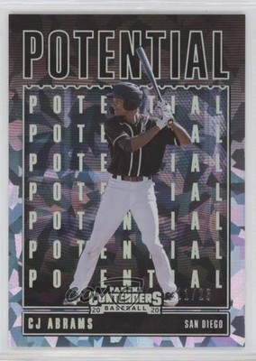 2020 Panini Contenders Potential Cracked Ice 11/23 CJ Abrams #P-7 0fz3