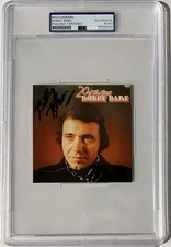 BOBBY BARE Signed 4x4 Photo..COUNTRY MUSIC LEGEND..PSA/DNA Slabbed