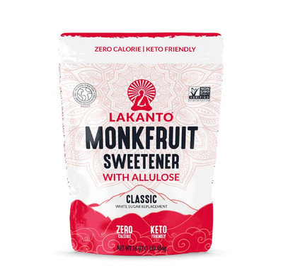 Lakanto Classic Monk Fruit Sweetener with Allulose, 1 lb, 1 Count