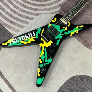 Tendkill sur mesure de guitare électrique verte HH 6 String Envoyer de Chine vente chaude