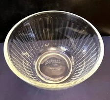 Pyrex # 7401-S Clear Ribbed Small Mixing Bowl 5.5"W  Holds 3 Cup / 750 MLS