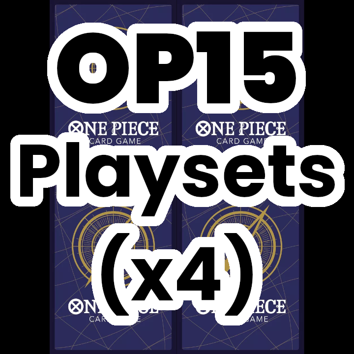 OP15 Playsets x4 - One Piece Card Game English OP-15 OPTCG Select