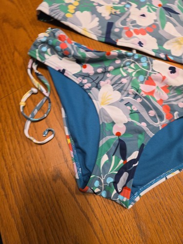 White Stuff Floral Toucan Print Tankini Bikini Swimwear size UK14 - Picture 2 of 15