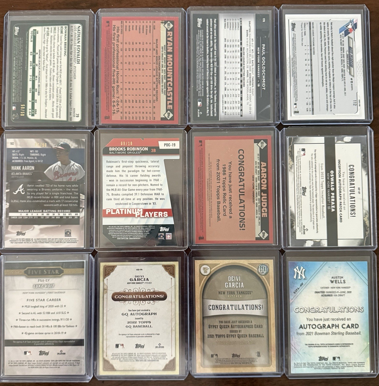 Huge Sports Card Lot PSA 10 BGS Auto Game Used RC Ohtani Jordan Judge Yankees view 11