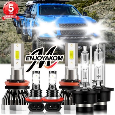 For Nissan Altima 2007-2015 LED Headlight Hi/Lo + Fog Light Bulbs Combo HID
