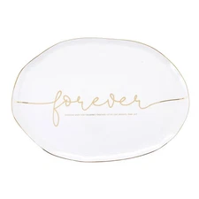 Faithworks-Wedding Collection Inspirational Ceramic Serving Platter, 14 x 10-...