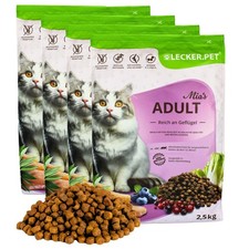 10 kg Mia's Adult Geflügel Herzhaftes Trockenfutter Katzen Lecker.Pet®MHD 4/2026