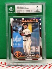 2024 Topps Update Marco Luciano RC Independence Day 73/76 #US217 BGS 9 MINT
