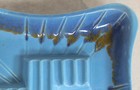 Vintage USA Made Astray 3419 MCM Mid Century Modern Ashtray Blue Color Ashtray — photo 3