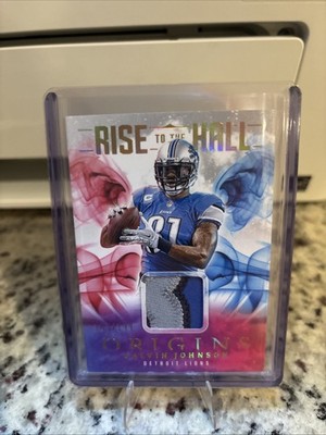2025 Panini Origins “Rise to the Hall” Number 8 Patch Calvin Johnson RTHCJO /199