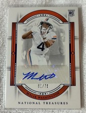 2024 Panini National Treasures Rookie Signatures Malik Washington Blue /75