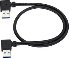 90 Degree 3.0 a USB Cable Left  Right Angle USB 3.0 a to a Male Charging