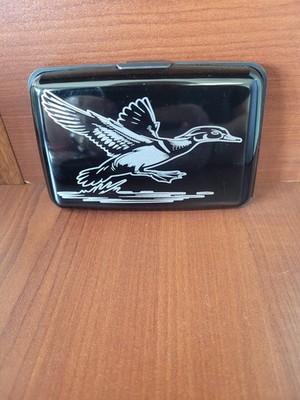 Rfid Aluminum Card Holder Engraved Duck Hunting