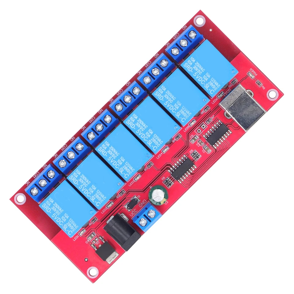 6 Channel USB Relay Module Home Farm Wireless Control Board For Households - Image 4 of 4