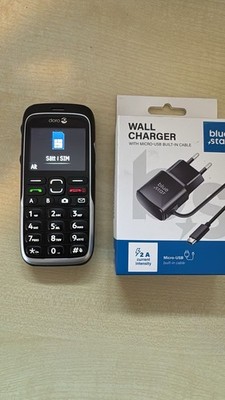 Doro PhoneEasy 520X Komplett, Geprüft, Händler, Garantie, Handy, Telefon Schwarz
