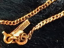 585 Gold Halskette Panzerkette 50cm 2g Massiv 14 Karat Steckverschluss fein