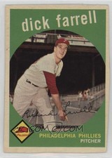 1959 Topps - Turk Farrell #175 - MISCUT - FREE SHIPPING