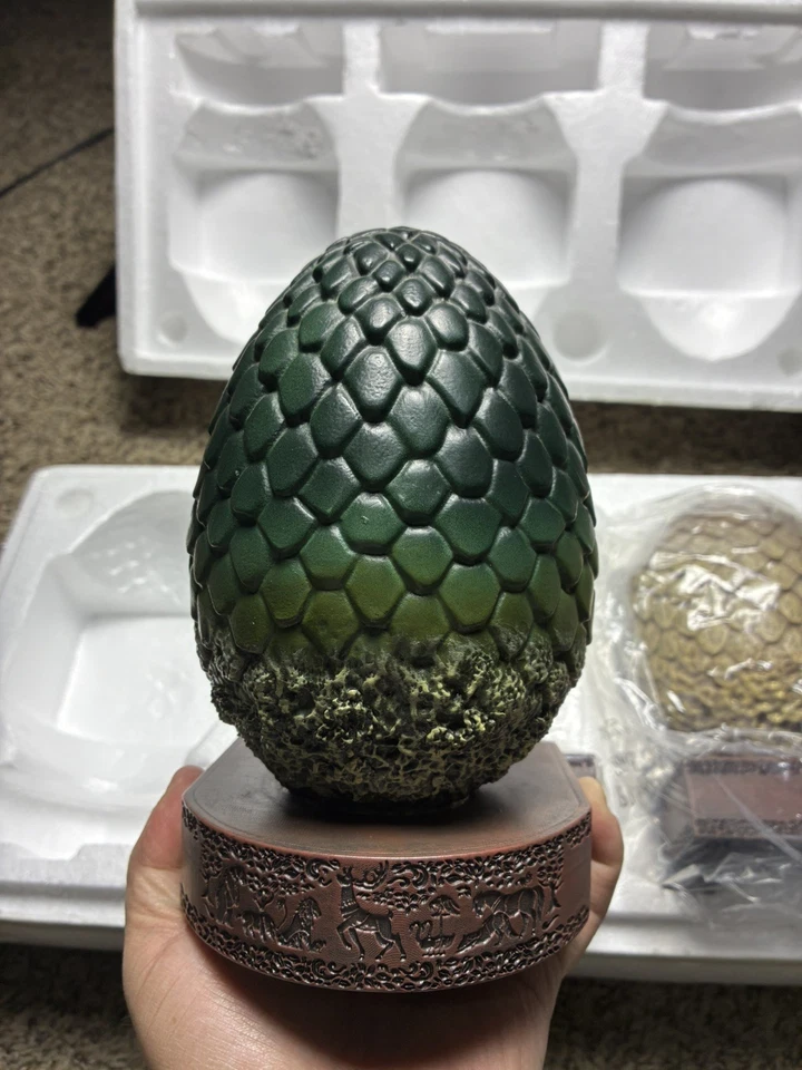  Game of Thrones Dragon Egg Bookends all 3 Three 7" - Image 3 of 4