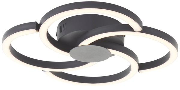 Brilliant Led-Deckenleuchte Fico, 22 W, 2300 Lm, 3000 K, Schwarz-image