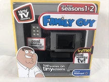 Tiny TV Classics Family Guy Real Working Mini Television Season 1 & 2 Clips NIB