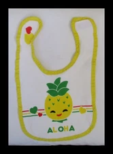 Aloha Pineapple Baby Bib Gently Used