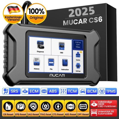 MUCAR CS6 Auto Diagnosegerät Scanner OBD2 Werkzeug ABS SRS ECM TCM BCM TPMS KFZ