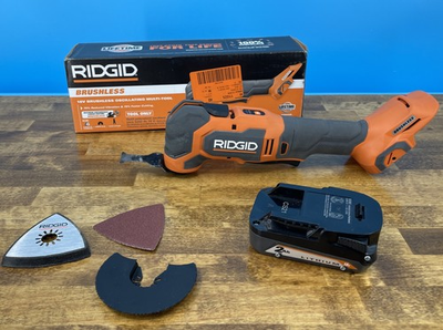 #ad Ridgid Brushless 18V Oscillating Multi Tool with 2ah Battery Tested and Works $73.00