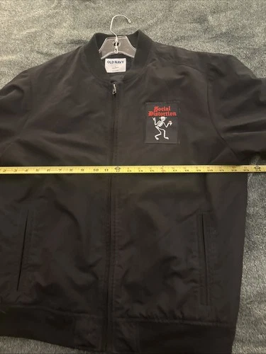 Social Distortion Jacket Embroidered Rockabilly Custom Old Navy Bomber Patch image 5