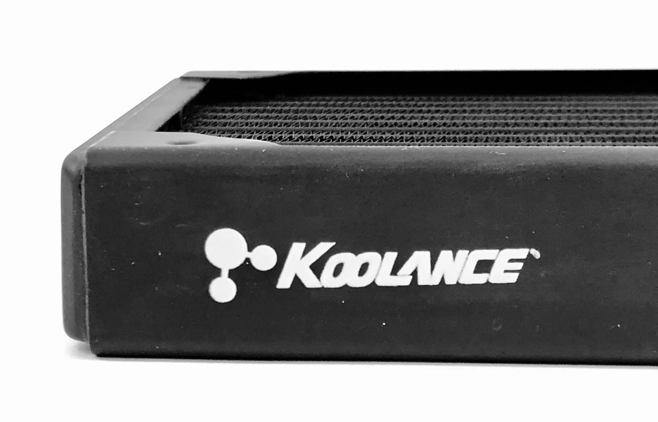 Koolance HX-CU720V 2x120mm Radiator High-Performance 30-FPI Liquid Cooling - Image 2 of 3