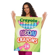 Crayola Crayon Neon Box Quik Change  Adult Costume  One Size