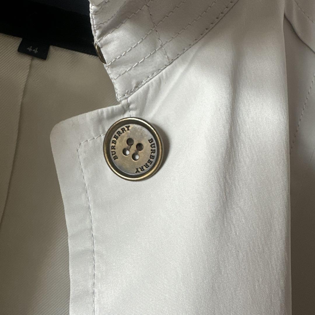 Burberry Trench Coat Outerwear With Front Buttons White Size 44 For Women thumbnail 10