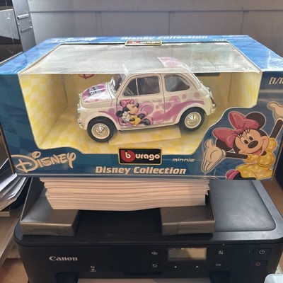 BURAGO 2001 1/18 Disney Collection Fiat 500 F Minnie  Mouse 