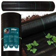 Alfombra de jardín no tejida para malezas 2x50 m 90 g tela no tejida para mal...