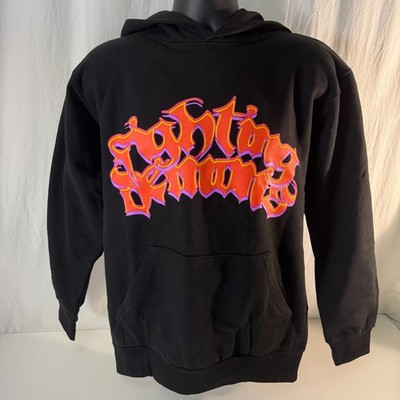 Vlone X Juice Wrld 999 Fighting Demons Hoodie Mens Size Medium Black Sweater NEW
