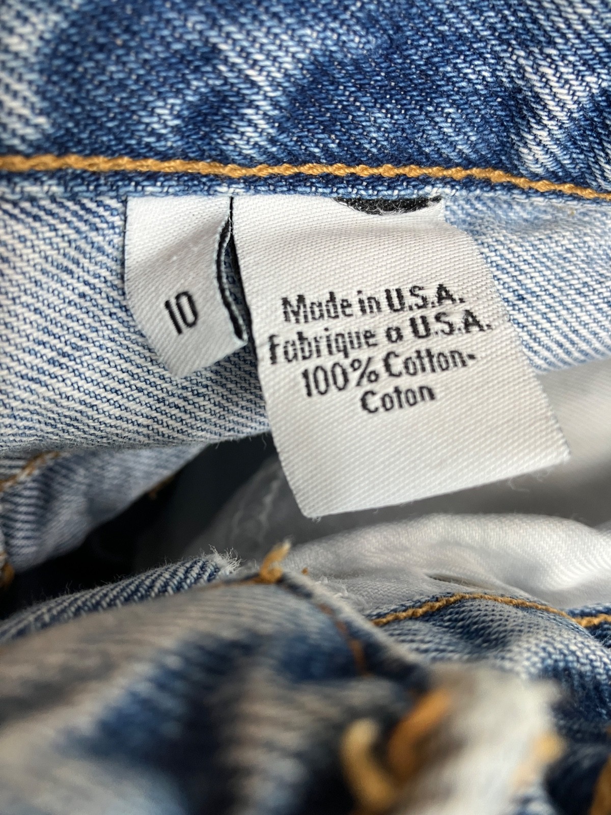 VTG Y2K CK JEANS CALVIN KLEIN Stonewashed Denim Cuffed Shorts HIGH-RISE Baggy 10 thumbnail 4