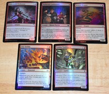 MTG 5x Red Foil Falkenrath Perforator, Nebula Dragon, Goblin Trailblazer +