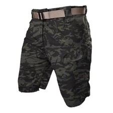 Short cargo de combat militaire tactique pour homme pantalon décontracté camouflage noir