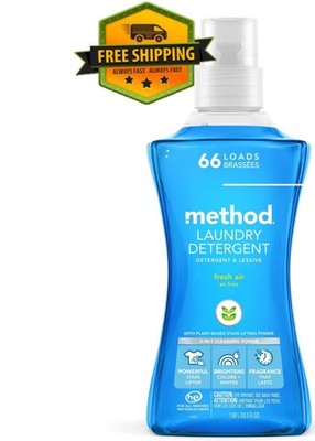 Method Fresh Air Scent Laundry Detergent, 53.5 oz   66 Loads