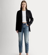 Everlane the 90s Cheeky Jean Size 27, Organic Cotton, Button Fly, Medium Wash