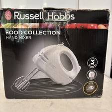 Russell Electric Hand Held Mixer Whisk 6 Speed Food Collection 125W 14451 White 