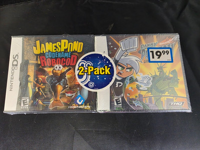 Nintendo DS 2-Pack Factory Sealed Danny Phantom Urban Jungle & James Pond RoboCo