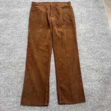 Vintage 70s 80s Levi's White Tab Brown Corduroy Pants Mens Size 36x30 Straight