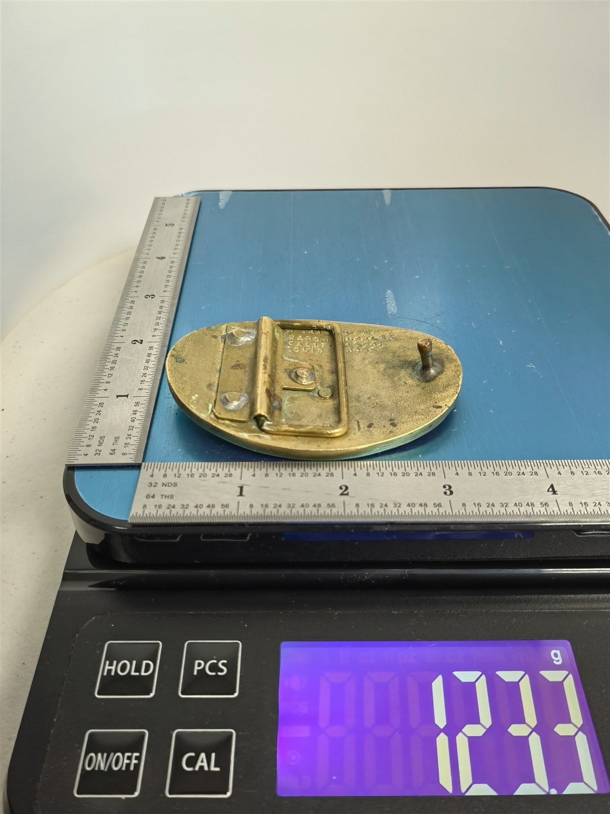 Brass #1 1st Best Sigma Alpha GOAT Winner Boss Champion 70s Vintage Belt Buckle