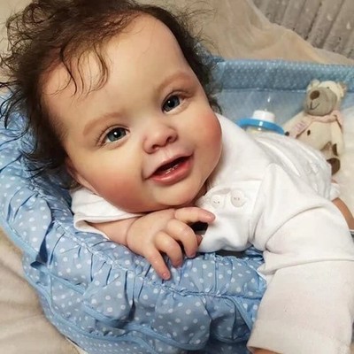 Realistic Reborn Doll Kits Vinyl Silicone Unpainted Newborn Baby Kit DIY Parts