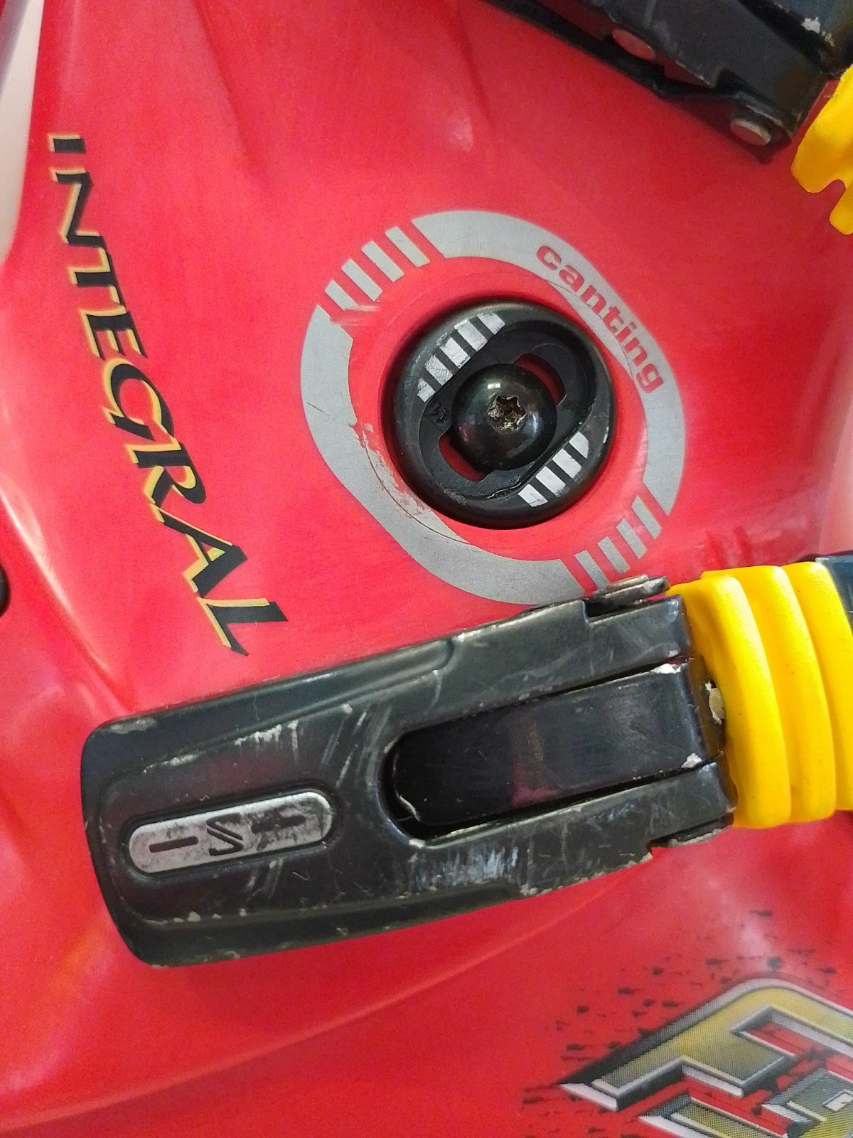 Scarponi da sci retrò Salomon Integral Equipe 9.0 rossi 330 335 mm vintage