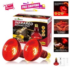 Infrared Basking Spot Light 100W for Reptile Terrariums  Chicken Coops - 3000H