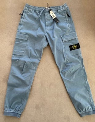 BNWT Stone Island Blue Jogger Cargo Pants 34 7715313L1