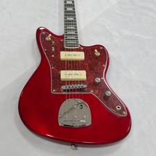 US warehouse Jazz Style JM Red Electric Guitar Chorm Hardware HH Pickup 6Strings