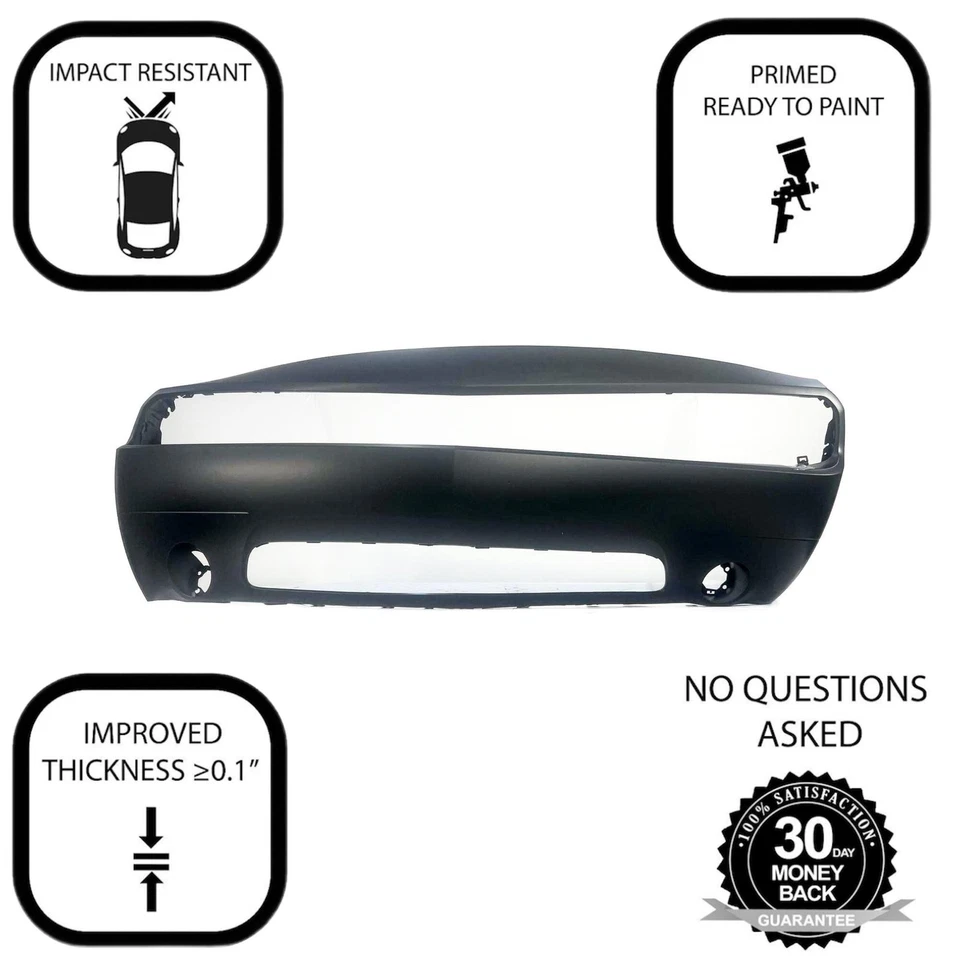 Cubierta de parachoques delantero para Dodge Challenger 2011-2014 68109836AB CH1000994 - LA Foto 2 de 4